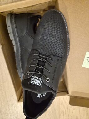Steve Madden Men's Black Casual Lace-Up Shoes